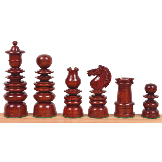 4.3" St. George Pre-Staunton Calvert Chess Set- Chess Pieces Only – Bud Rosewood & Boxwood