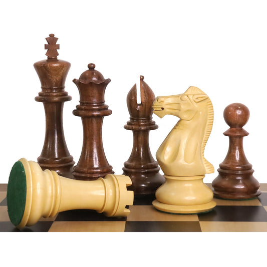 6.3" Jumbo Pro Staunton Luxury Chess Set- Chess Pieces Only - Golden Rosewood & Boxwood