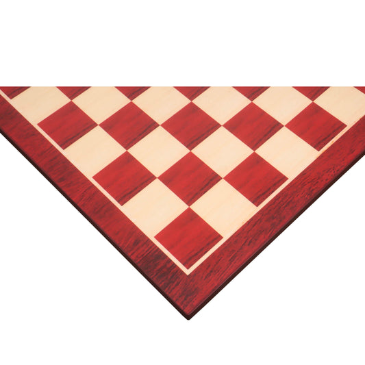 21" Bud Rosewood & Maple Wood Printed Chess Board- 55mm square- Matt Finish