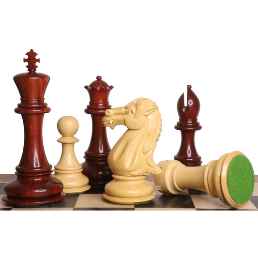 6.1" Mammoth Luxury Staunton Chess Set- Chess Pieces Only - Bud Rosewood - Triple Weight
