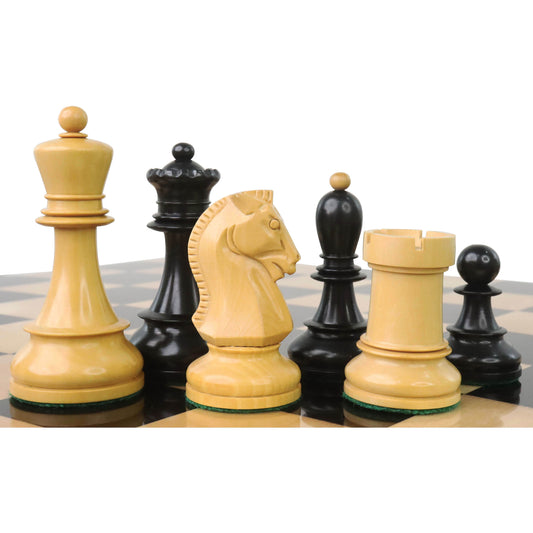 1950s' Fischer Dubrovnik Chess Set- Chess Pieces Only - Ebony & Boxwood - 3.8 " King