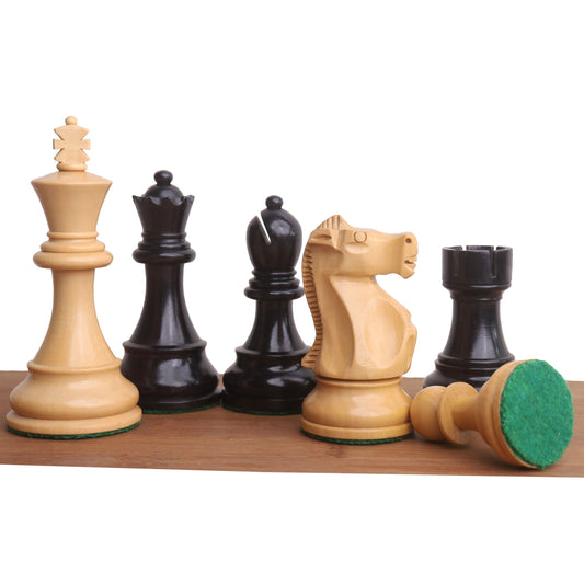 1972 Championship Fischer Spassky Chess Set- Chess Pieces Only - Double Weighted Ebony wood