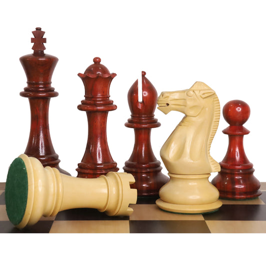6.3" Jumbo Pro Staunton Luxury Chess Set- Chess Pieces Only - Bud Rosewood - Triple Weight