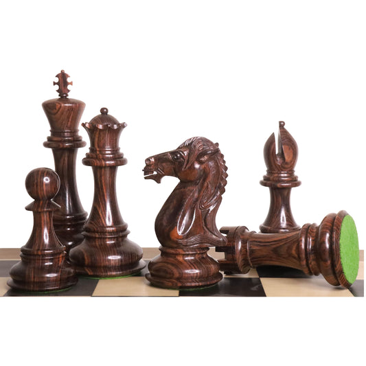 6.1" Mammoth Luxury Staunton Chess Set- Chess Pieces Only - Rosewood - Triple Weight