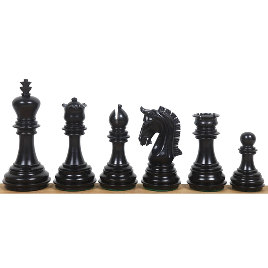 3.8" Imperial Staunton Luxury Chess Set- Chess Pieces Only - Weighted Ebony Wood