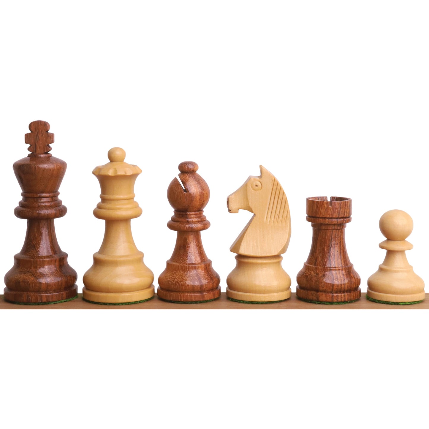 2.8" Tournament Staunton Chess Set- Chess Pieces Only - Golden Rosewood - Compact size