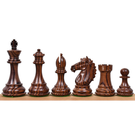 3.9" Exclusive Alban Staunton Chess Set- Chess Pieces Only - Triple Weighted Rosewood