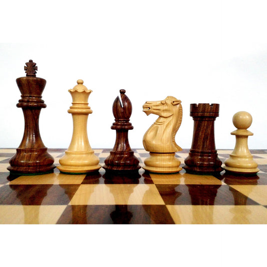 4.1" Pro Staunton Weighted Wooden Chess Set- Chess Pieces Only - Sheesham wood - 4 queens