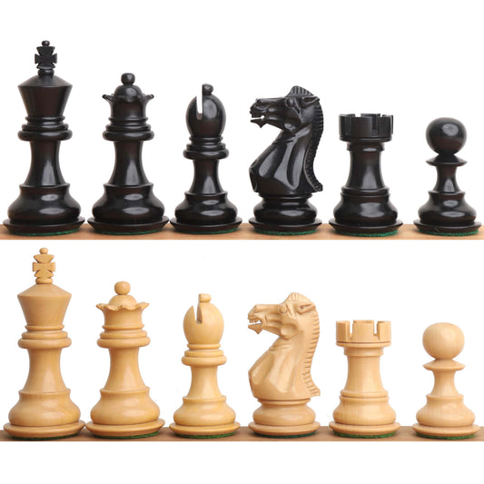 Slightly Imperfect 3.1" Pro Staunton Luxury Chess Set- Chess Pieces Only - Triple Weighted Ebony Wood