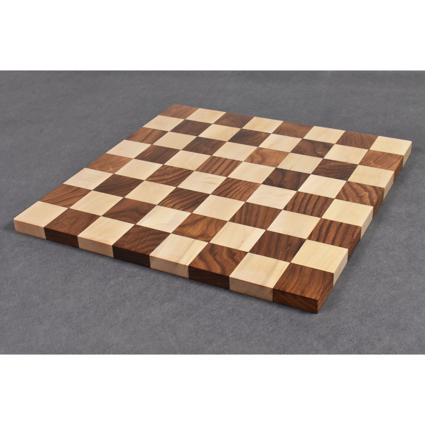 3.4" Minimalist Tower Series Weighted Chess Set Combo - Pieces in Golden Rosewood with Borderless Chess Board
