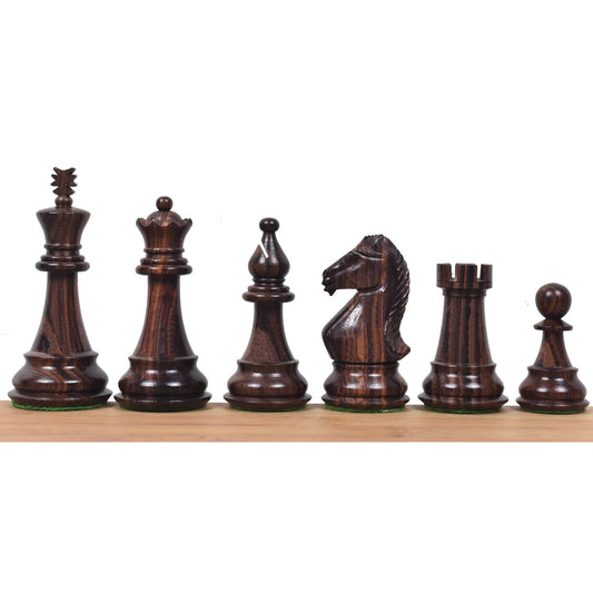 4" Majestic Series Staunton Chess Set- Chess Pieces Only-Double Weighted Rosewood