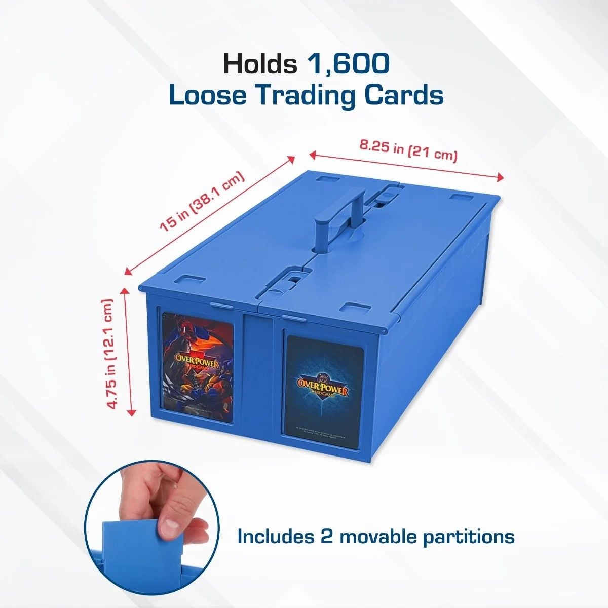 Collectible Card Bin - 1600 - Blue
