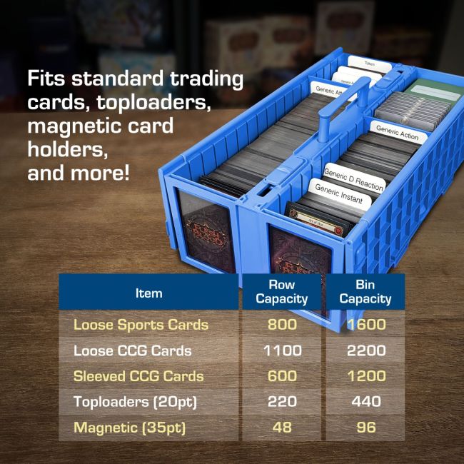 Collectible Card Bin - 1600 - Blue