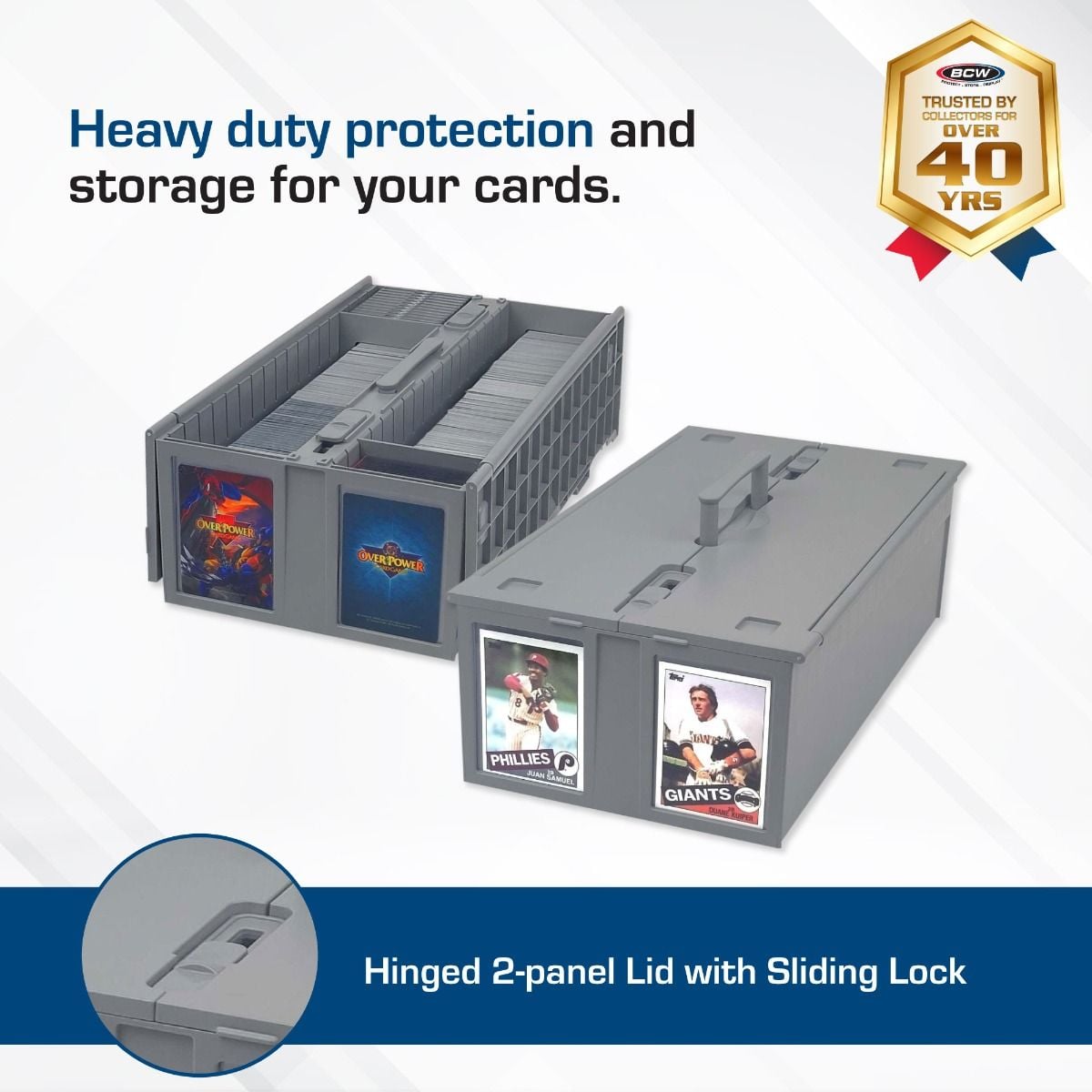 Collectible Card Bin - 1600 - Gray