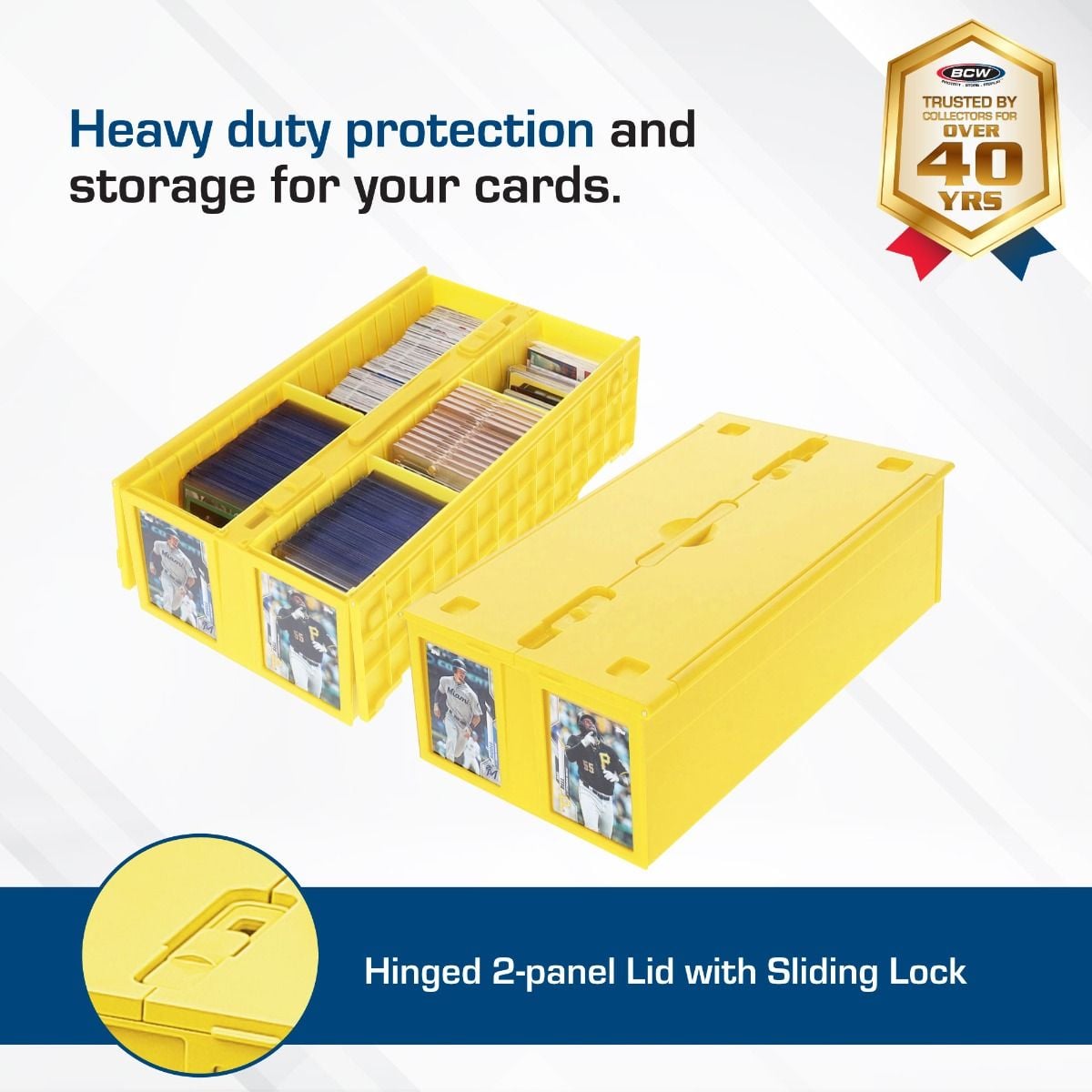 Collectible Card Bin - 1600 - Yellow