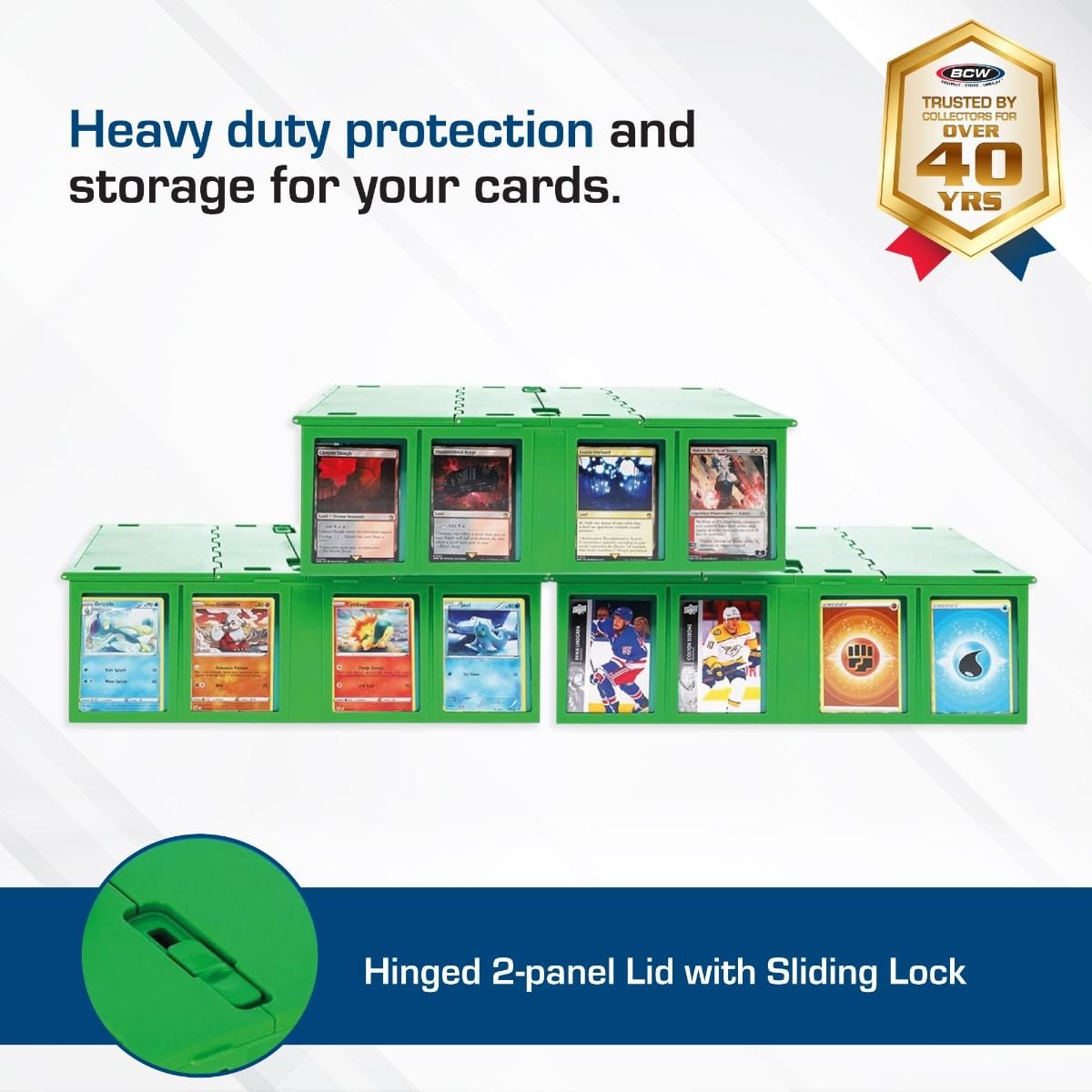 Collectible Card Bin - 3200 - Green