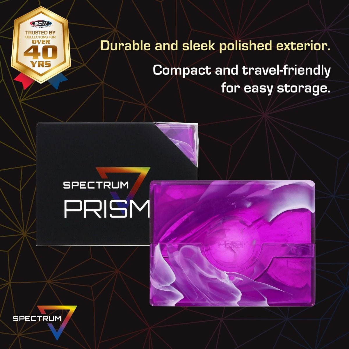 Prism Deck Case - 50 CT - Charoite Purple