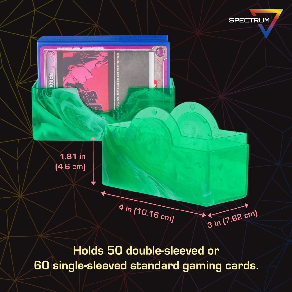 Prism Deck Case - 50 CT - Jade Green