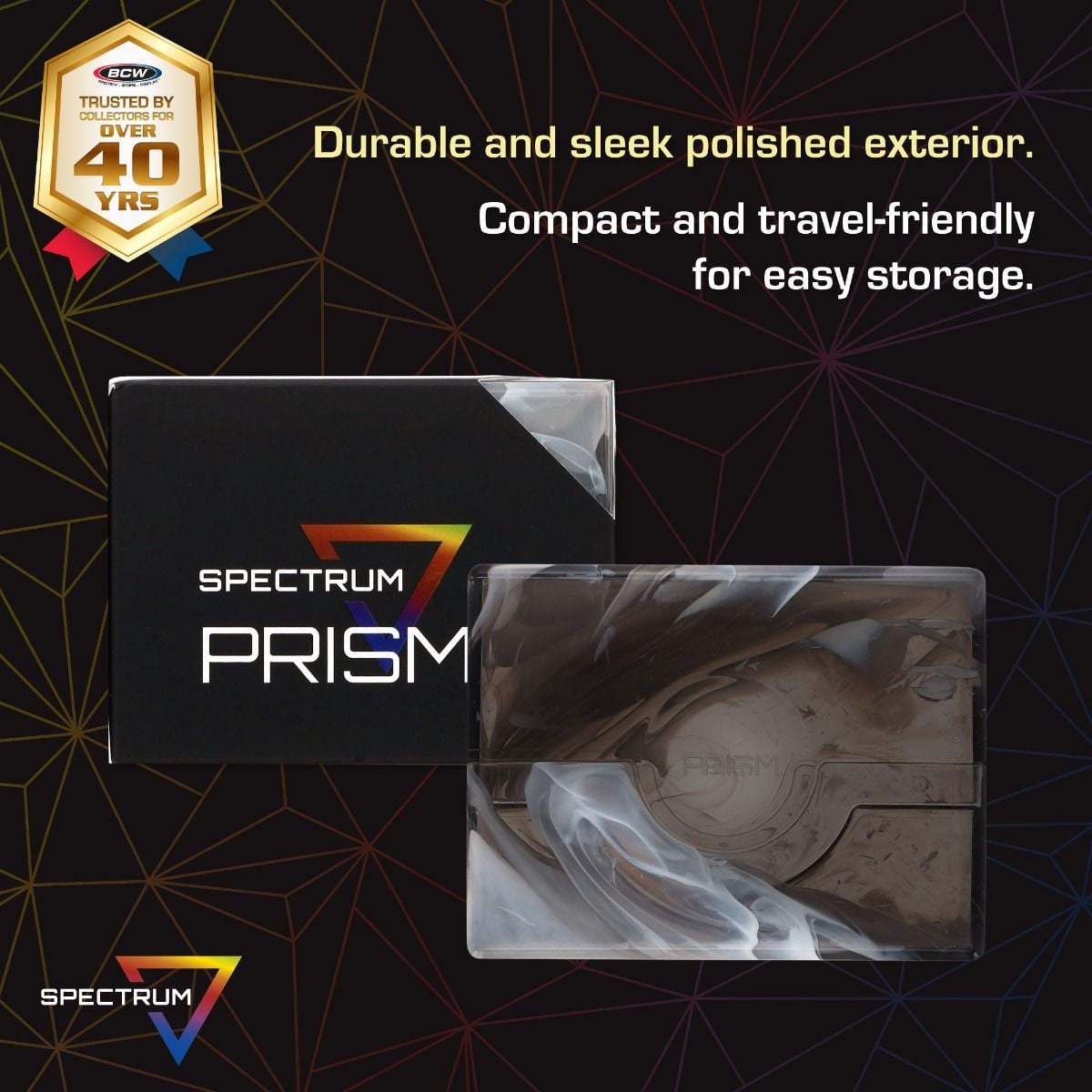 Prism Deck Case - 50 CT - Marble Black