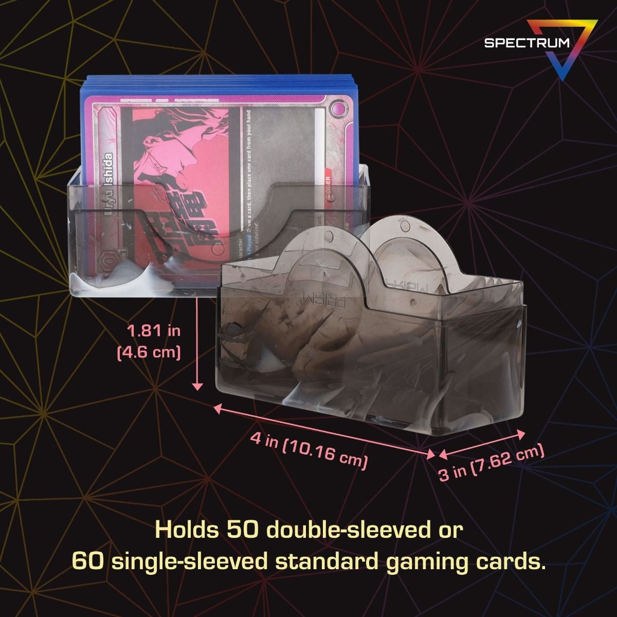 Prism Deck Case - 50 CT - Marble Black