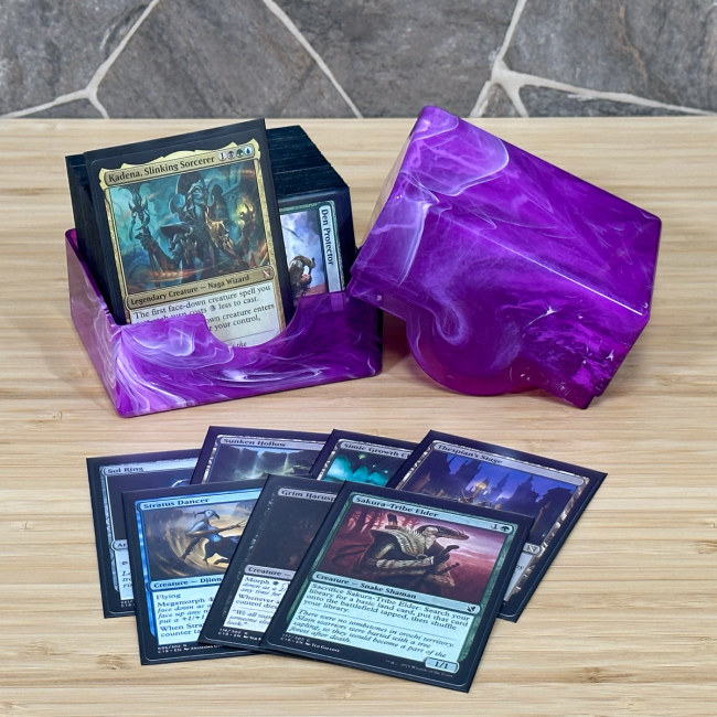 Prism Deck Case - Polished - Charoite Purple