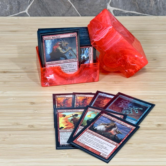Prism Deck Case - Polished - Carnelian Red