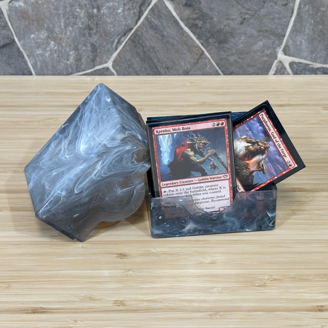 Prism Deck Case - Polished - Marble Black