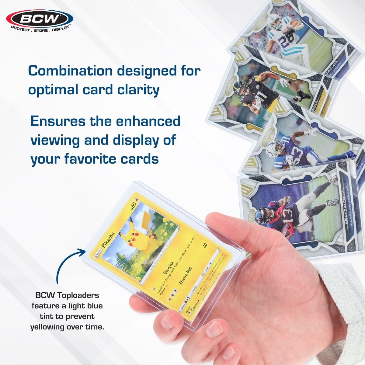 100 Count Card Sleeve and Toploader Combo Pack