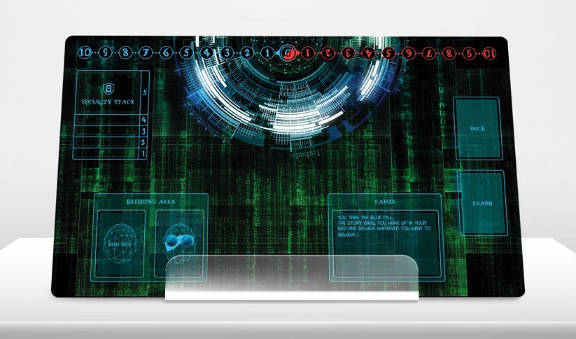 Digimon in the Matrix – Playmat with Zones Blue Pill