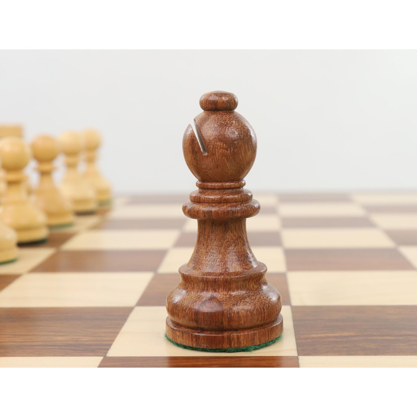 3.9" Tournament Chess Set Combo -Pieces in Golden Rosewood with Board and Box