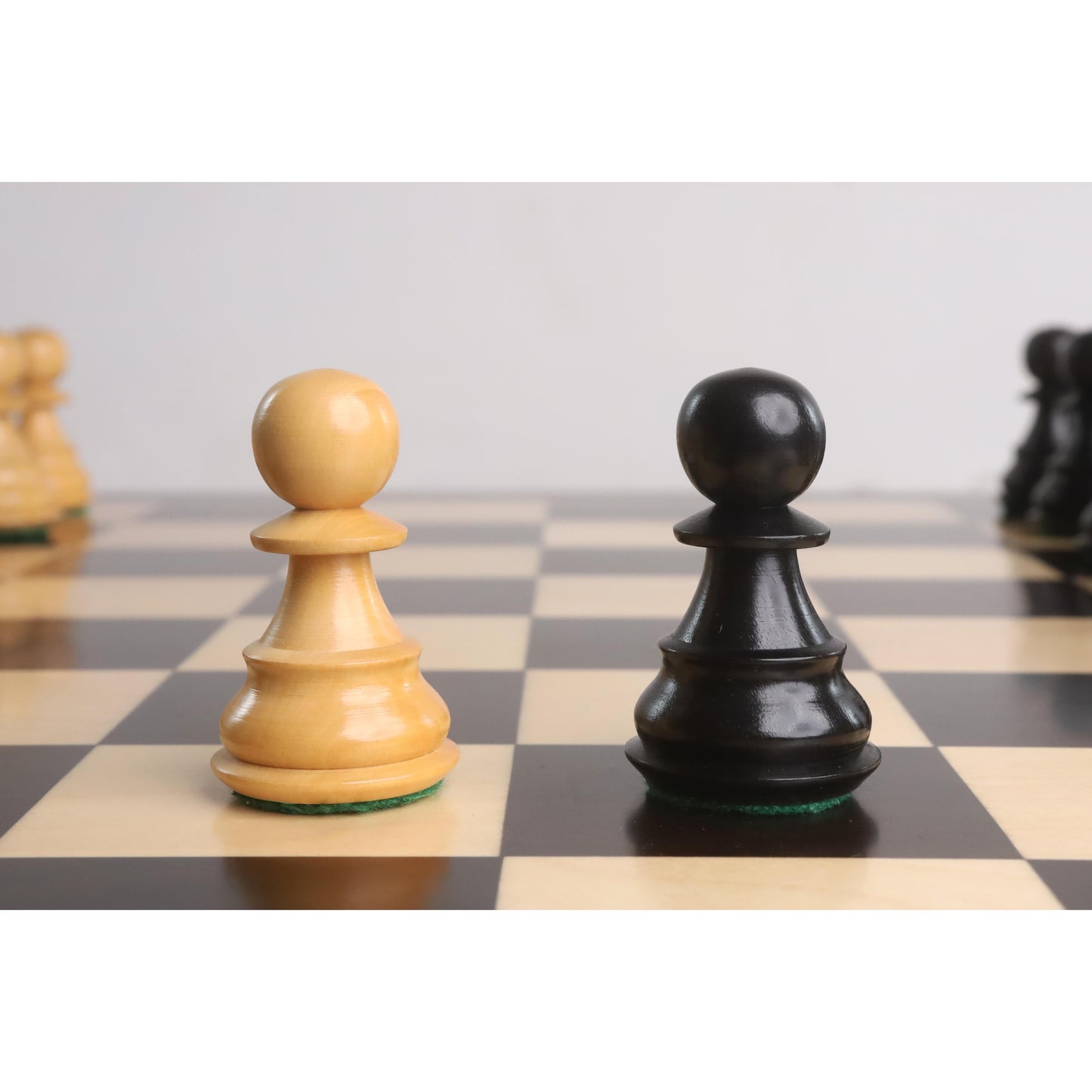 3.9" Professional Staunton Chess Set- Chess Pieces Only - Weighted Ebony wood