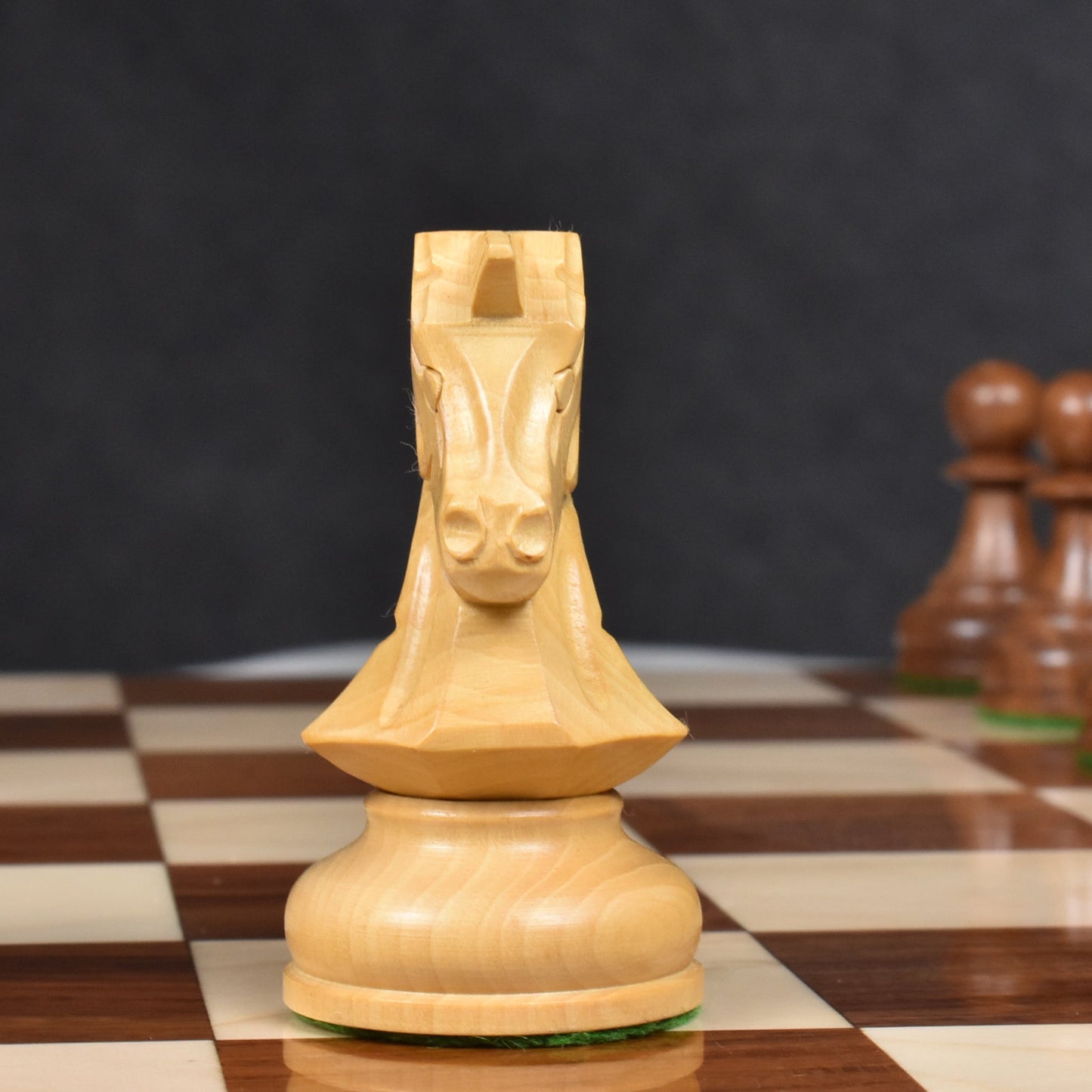 1970s' Dubrovnik Chess Set- Chess Pieces Only- Triple Weighted Golden Rosewood - 3.8"