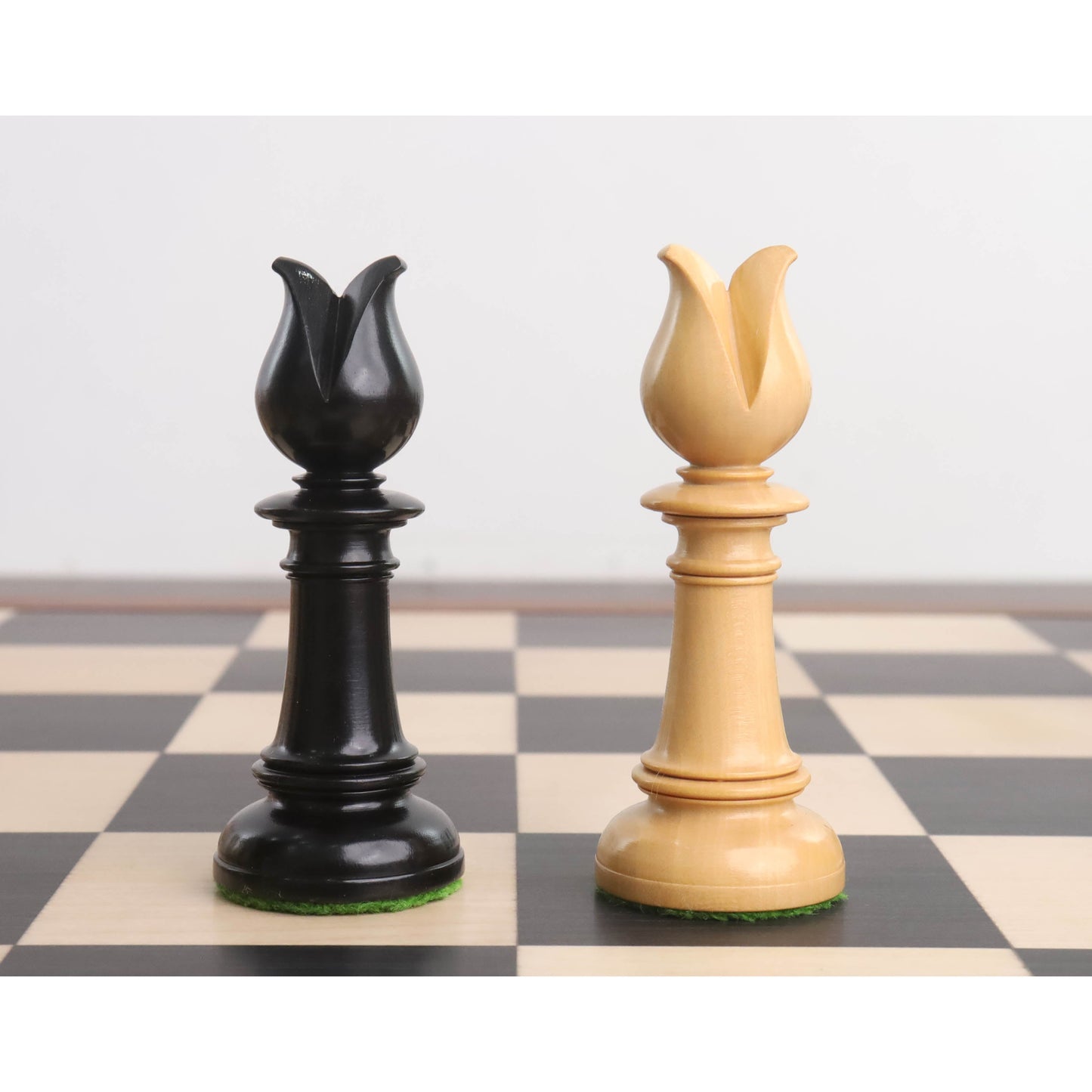 4" Edinburgh Northern Upright Pre-Staunton Chess Set- Chess Pieces Only - Ebony Wood