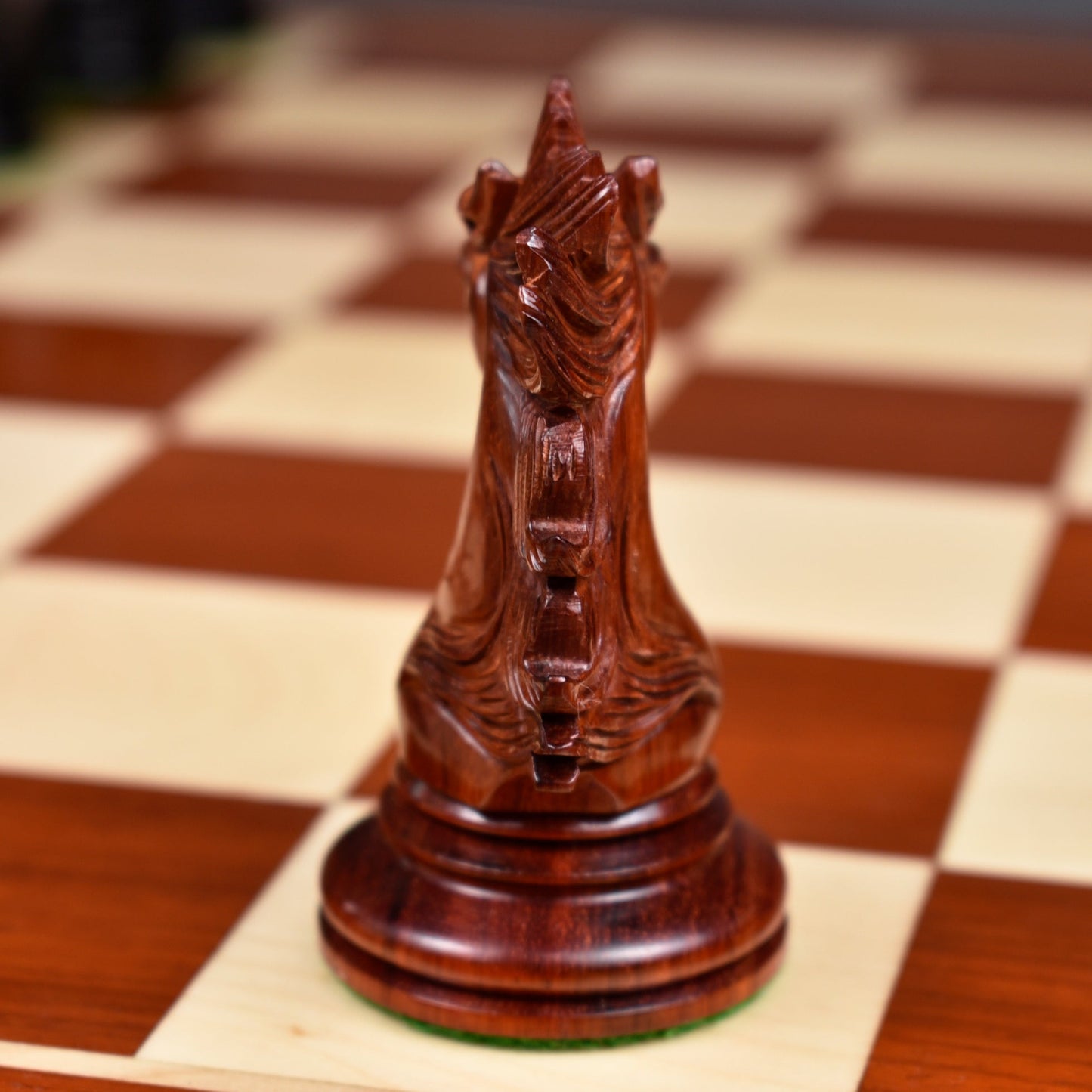 Alexandria Luxury Staunton Chess Set- Chess Pieces Only - Triple Weighted - Ebony & Bud Rosewood