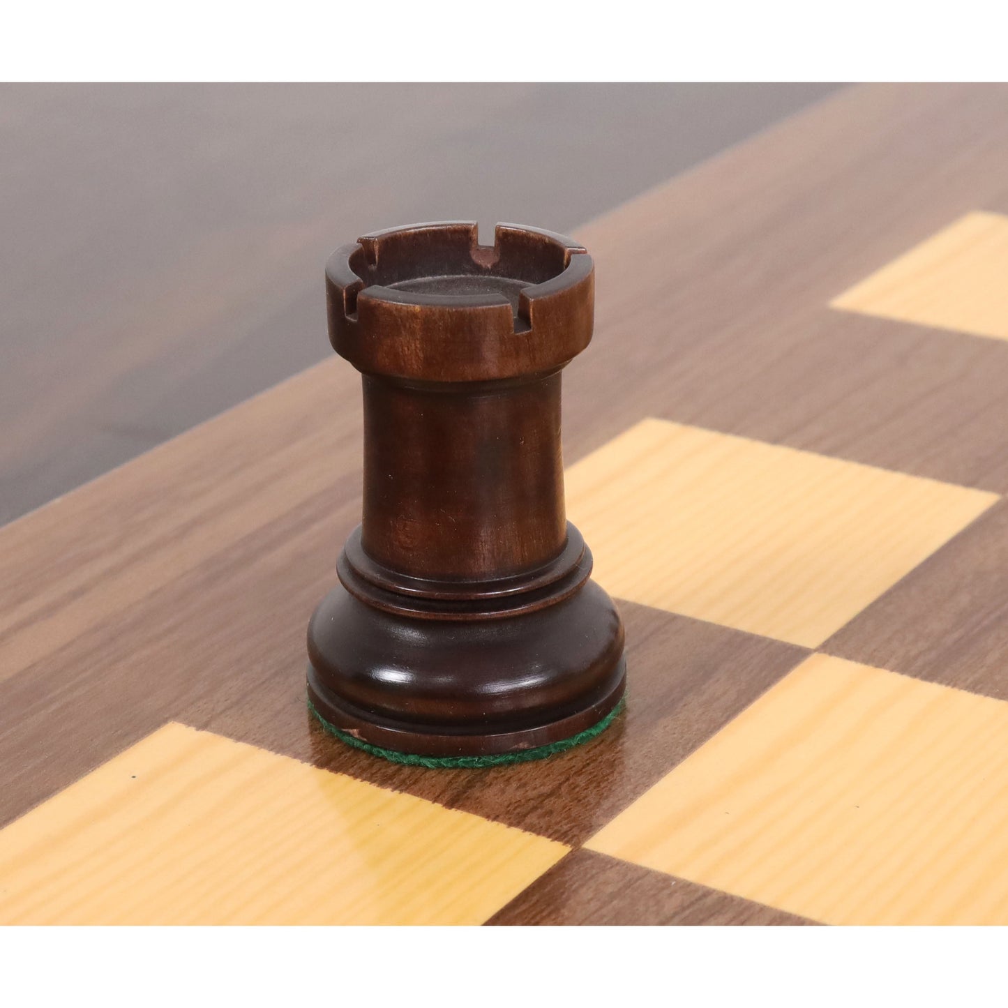 1950s' Fischer Dubrovnik Chess Set- Chess Pieces Only - Unweighted Base - Mahogany Stained Boxwood