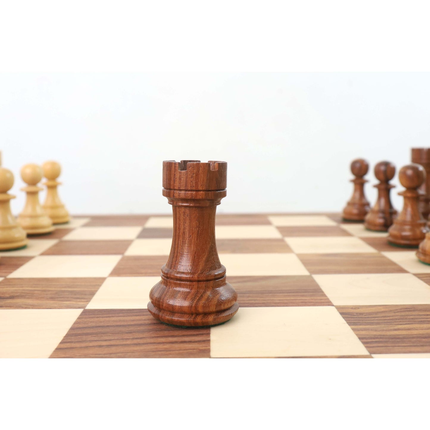 4.1" Pro Staunton Weighted Wooden Chess Set- Chess Pieces Only - Sheesham wood - 4 queens