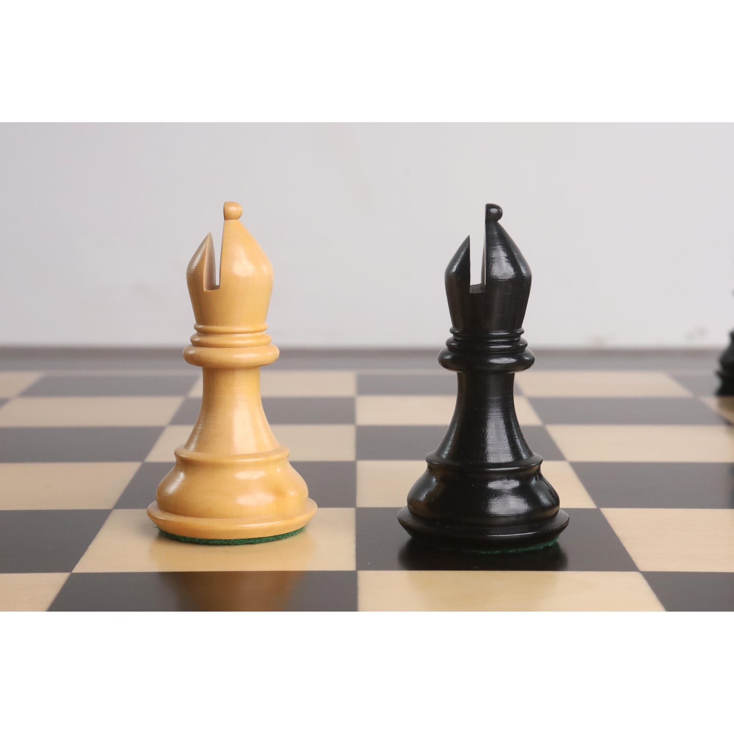 3.9" Professional Staunton Chess Set- Chess Pieces Only - Weighted Ebony wood