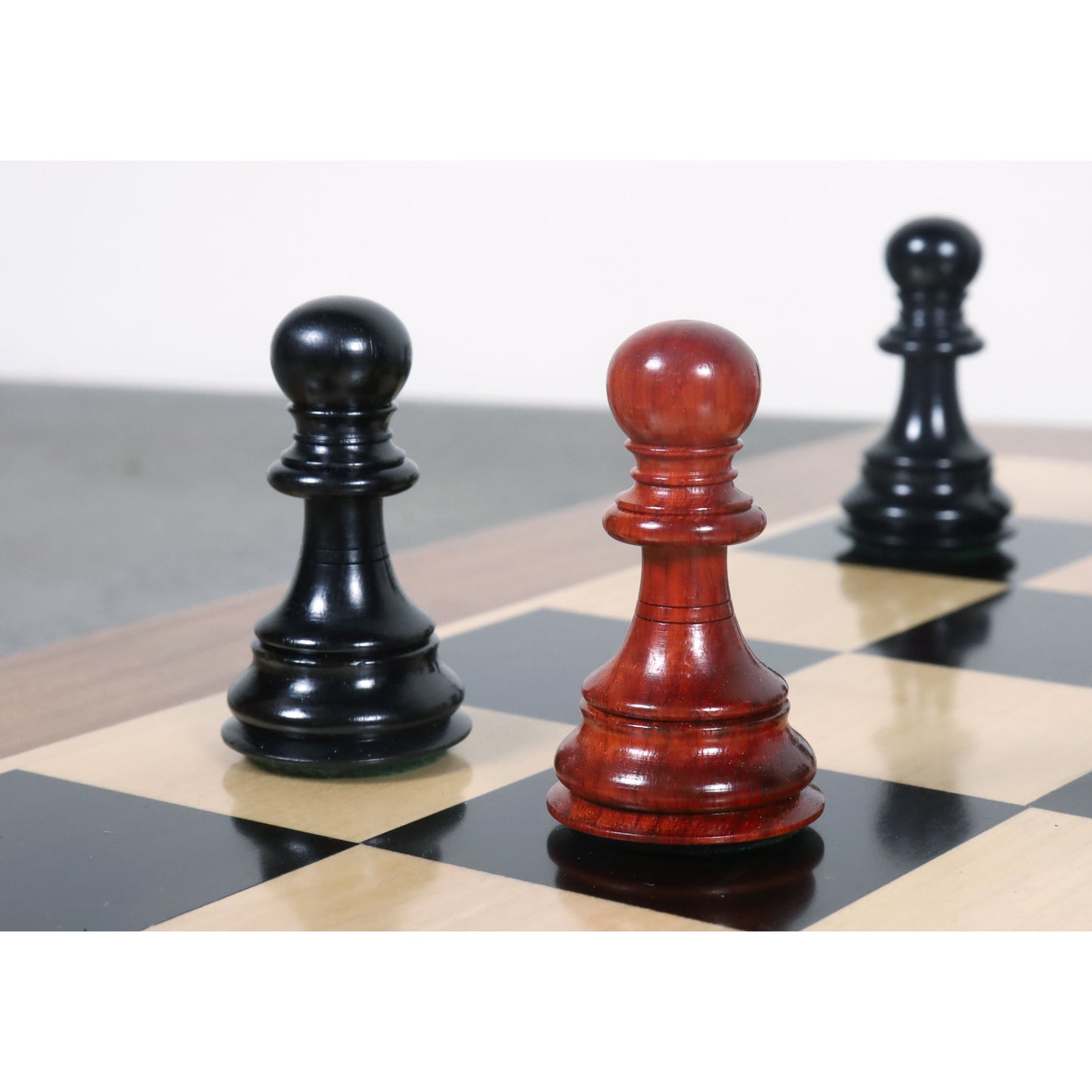 4.6" Prestige Luxury Staunton Chess Set- Chess Pieces Only - Bud Rosewood & Ebony-Triple Weighted