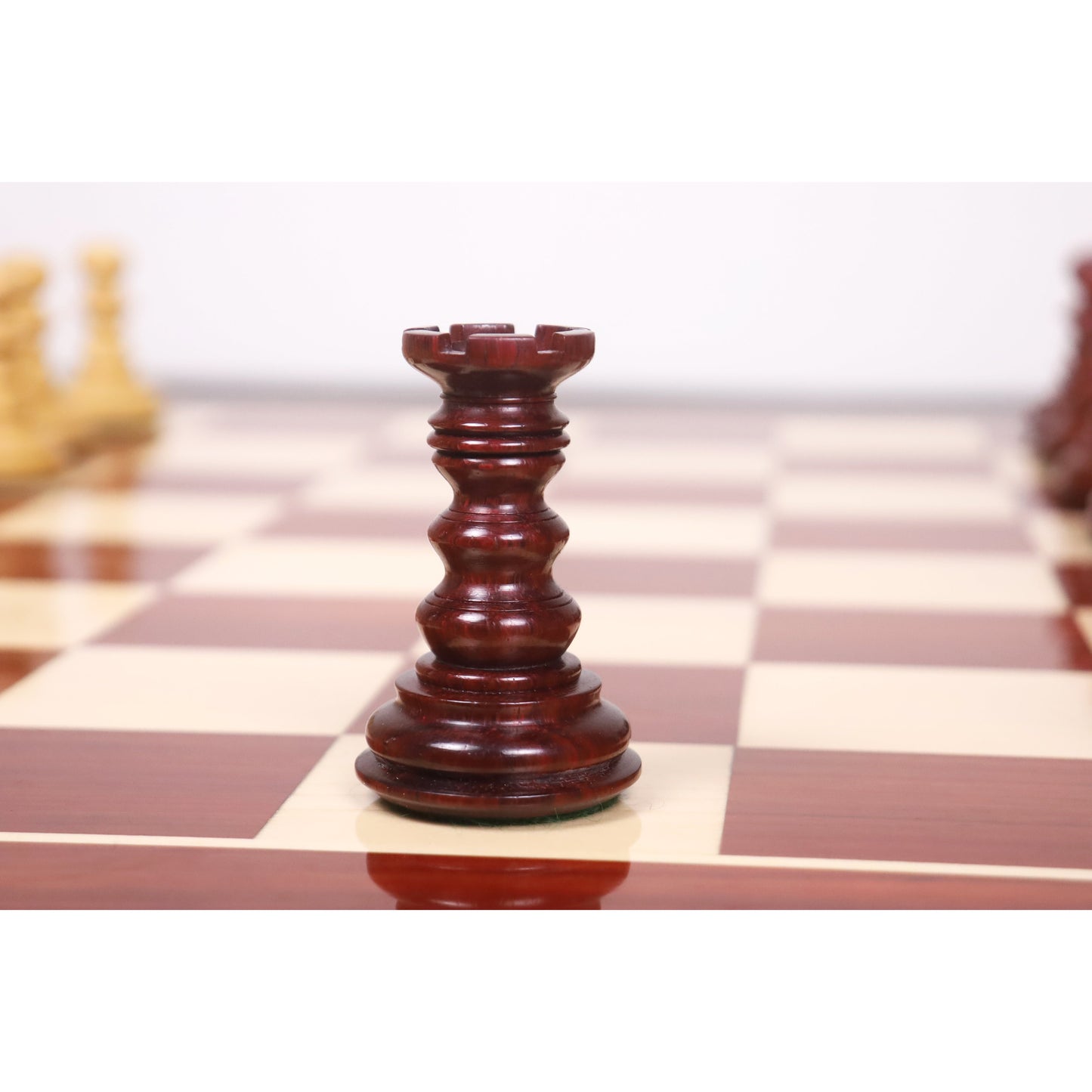 4.3" Marengo Luxury Staunton Chess Set- Chess Pieces Only- Bud Rosewood Triple Weight
