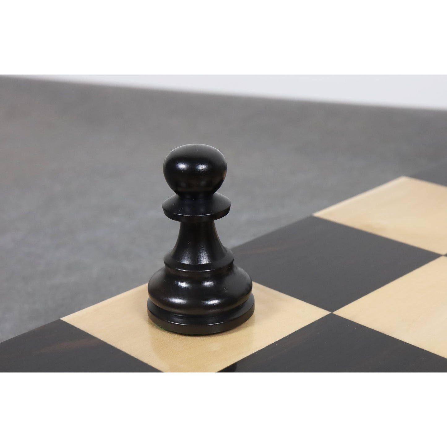 3.9" French Chavet Tournament Chess Set- Chess Pieces Only - Antiqued Boxwood