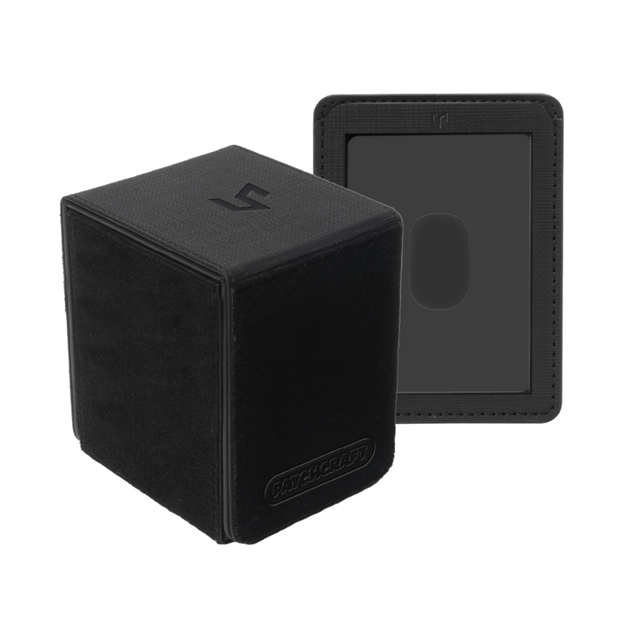Ultra Pro Deck Box: Alcove Flip Patchcraft Black