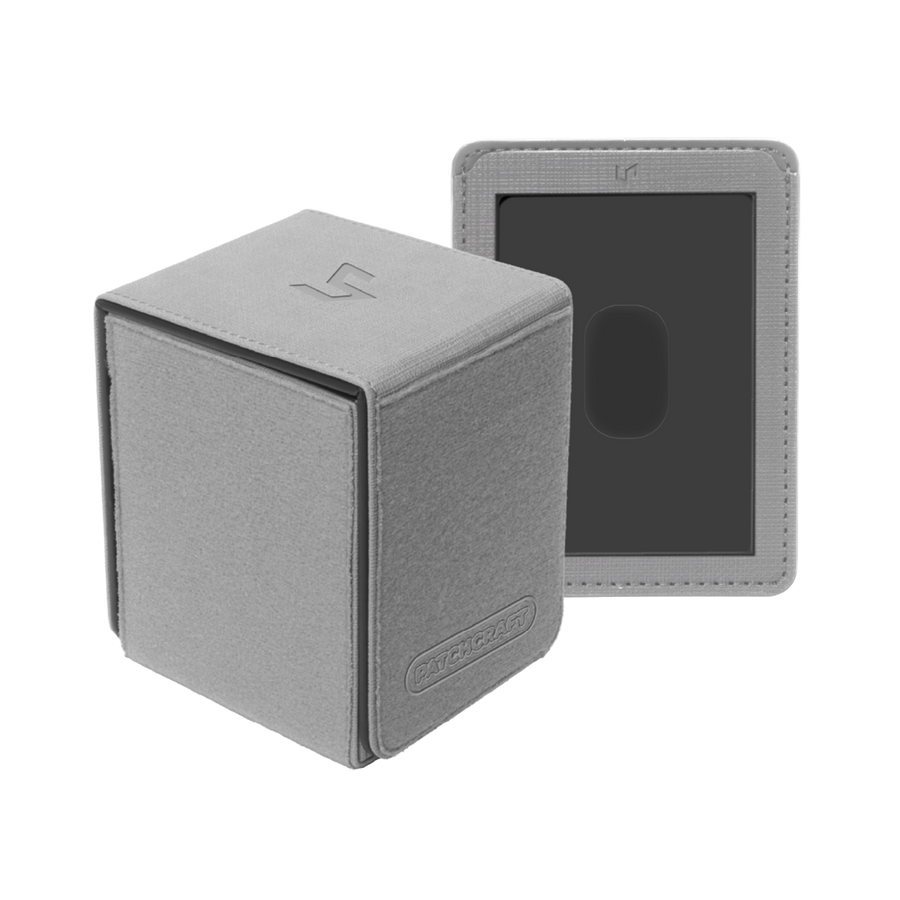 Ultra Pro Deck Box: Alcove Flip Patchcraft Gray