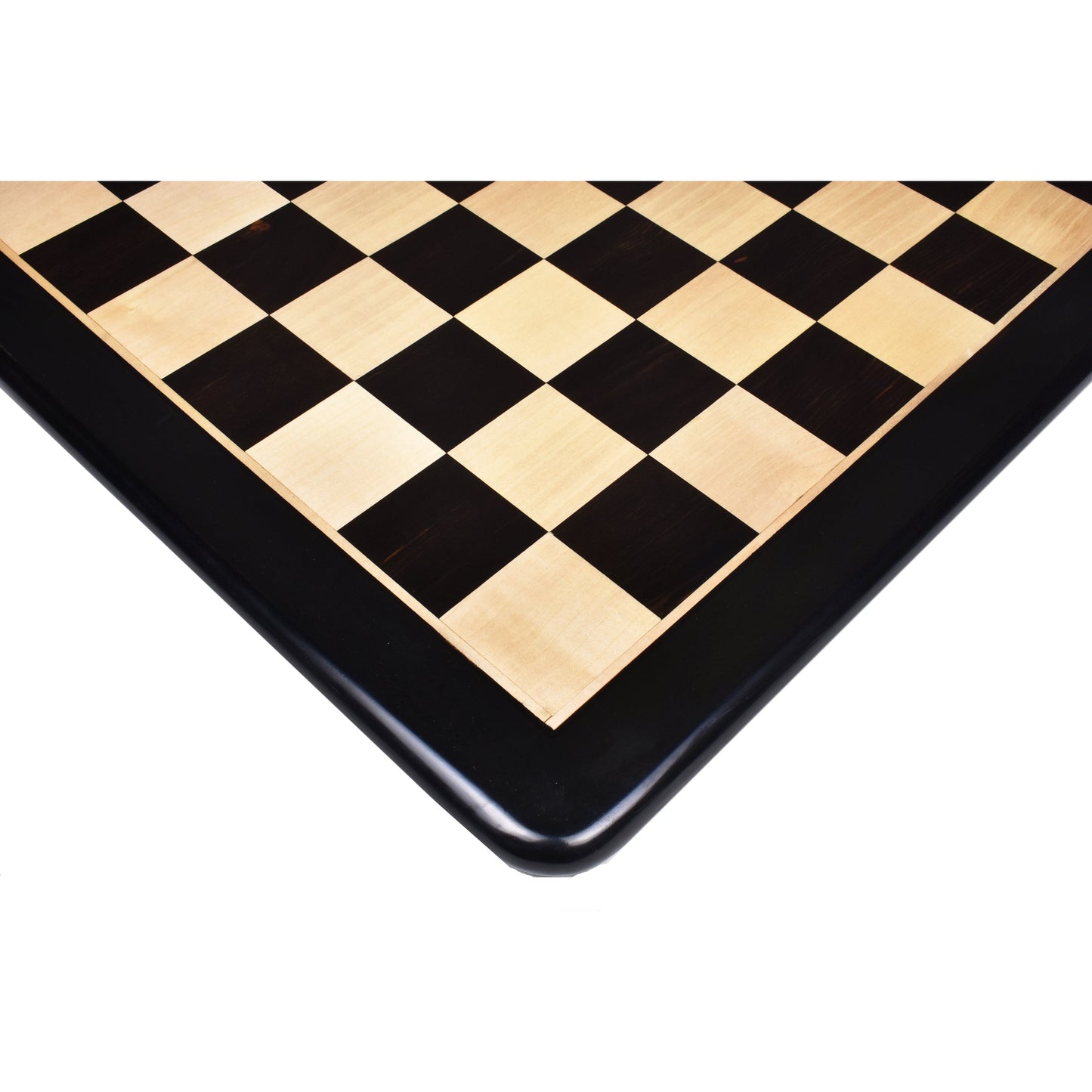 Combo of 3.8" Imperial Staunton Luxury Ebony Wood Chess Pieces with 21" Ebony Chess Board