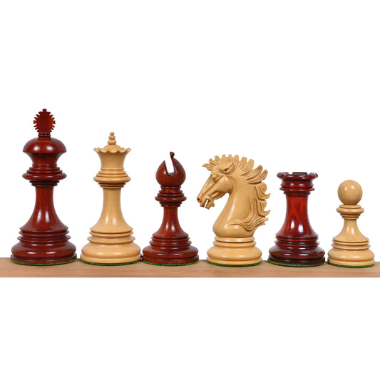 Alexandria Luxury Staunton Chess Set- Chess Pieces Only - Triple Weighted - Bud Rose Wood