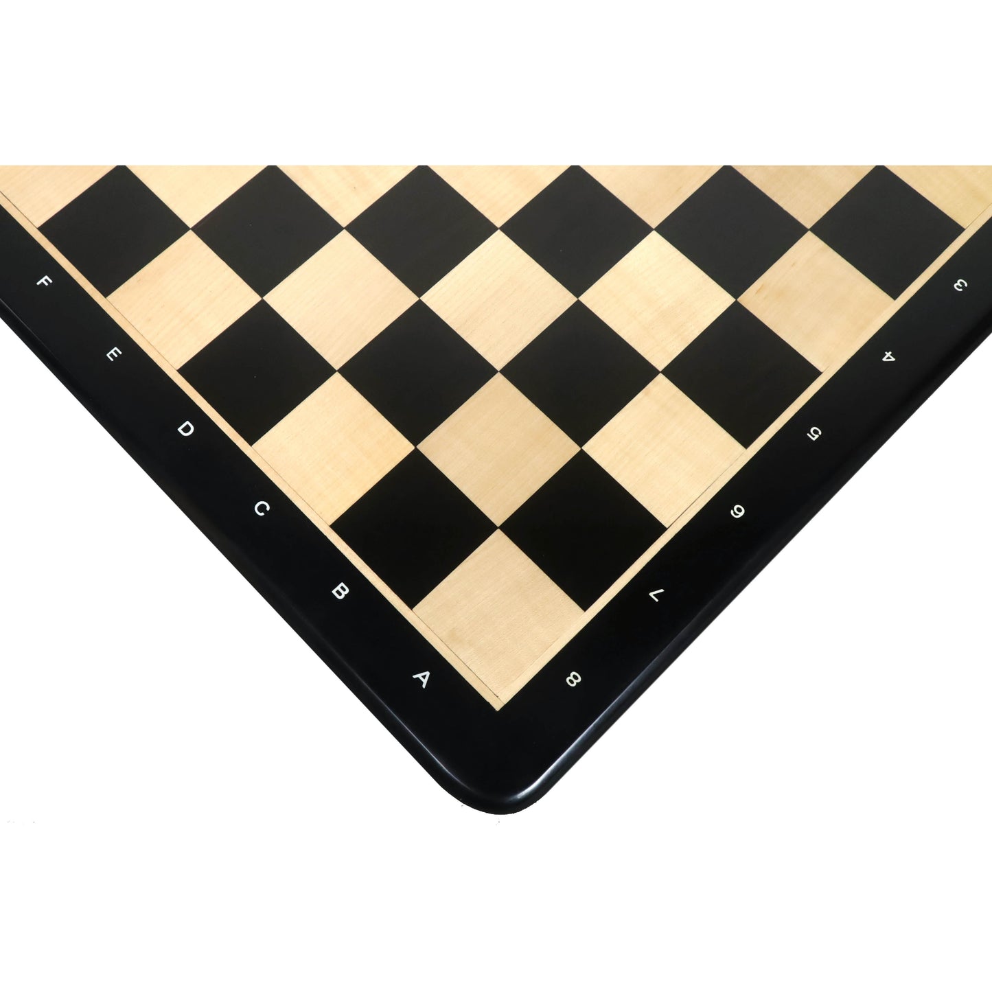 21" Ebony Wood & Maple Wood Chess board - Square of 55 mm - Algebraic Notations