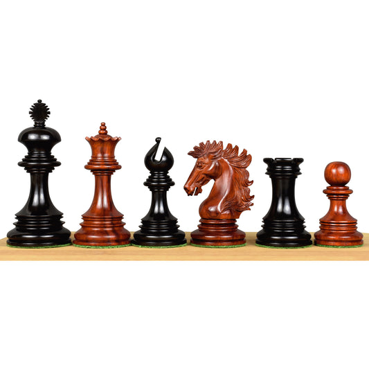 Alexandria Luxury Staunton Chess Set- Chess Pieces Only - Triple Weighted - Ebony & Bud Rosewood