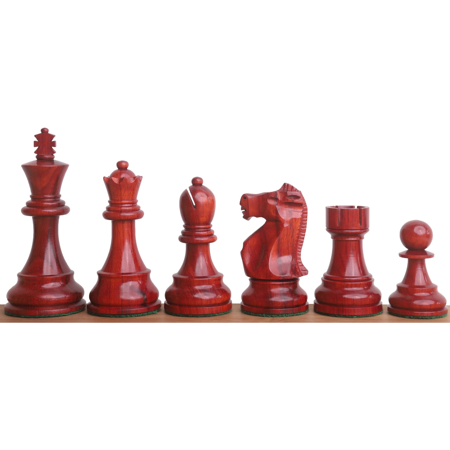 1972 Championship Fischer Spassky Chess Set- Chess Pieces Only - Double Weighted Bud Rosewood
