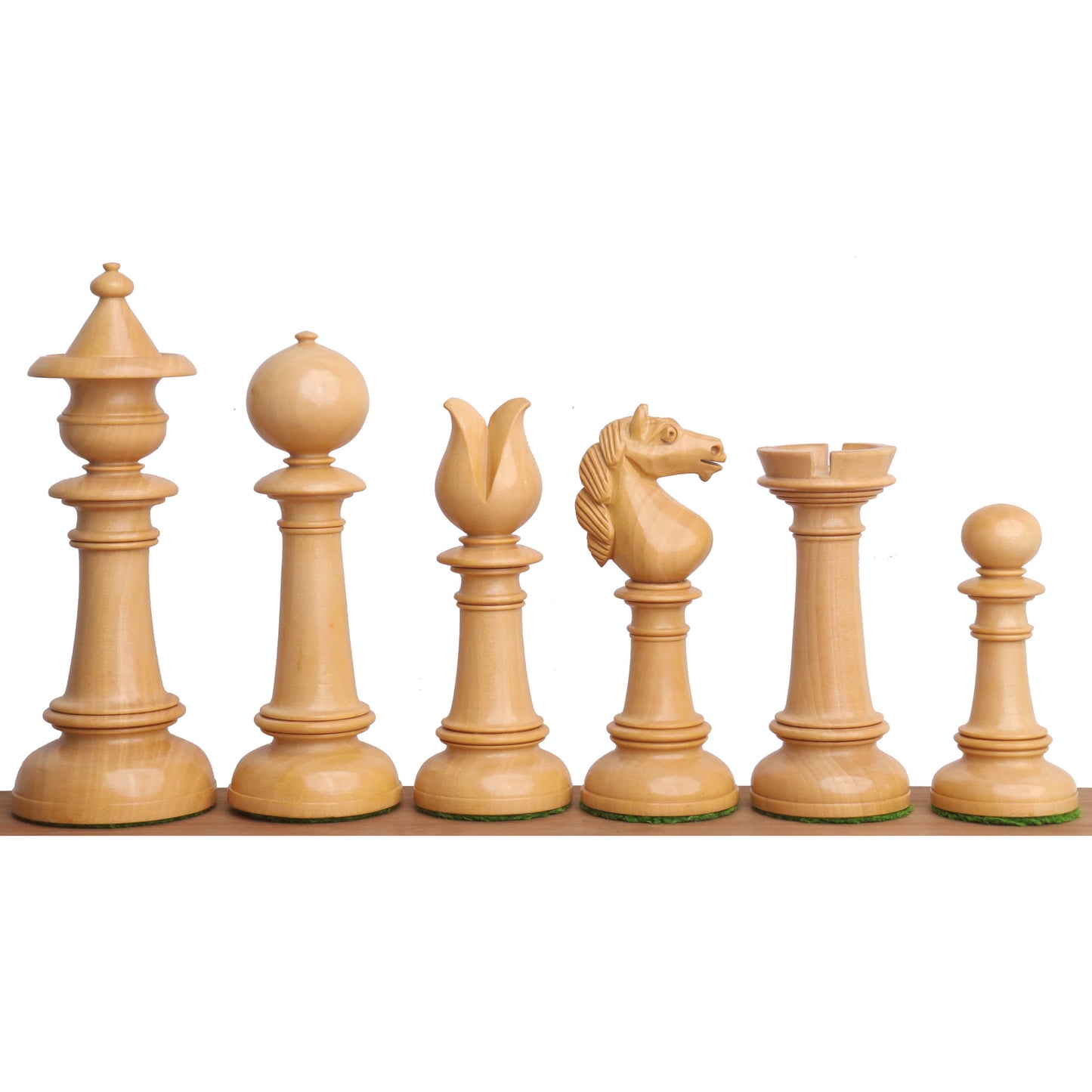 4" Edinburgh Northern Upright Pre-Staunton Chess Set- Chess Pieces Only - Ebony Wood