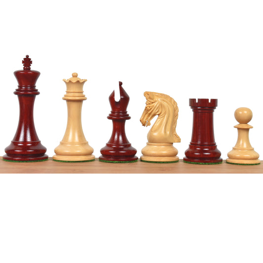 Repro 2016 Sinquefield Staunton Chess Set- Chess Pieces Only-Bud Rosewood-Triple Weight