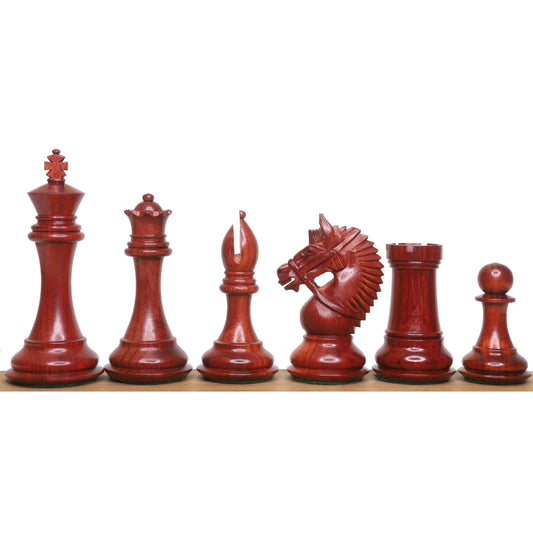 4.2" American Staunton Luxury Chess Set- Chess Pieces Only-Triple Weighted Budrose Wood